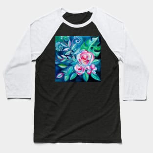 Tropical Camellia Extravaganza - oil on canvas Baseball T-Shirt